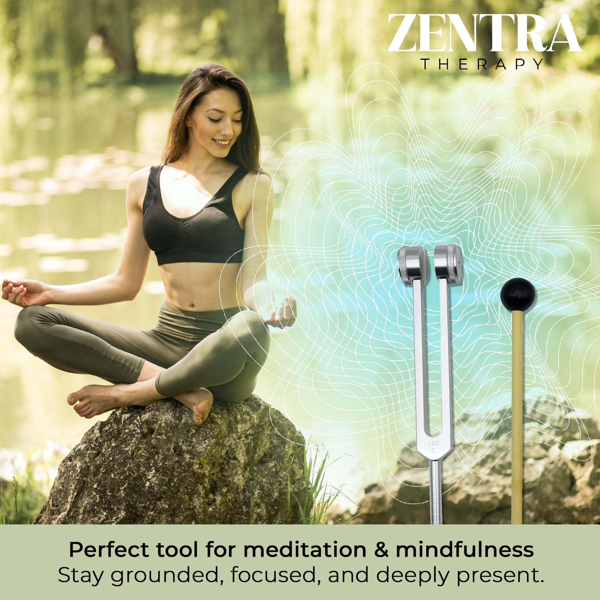 128Hz Weighted Tuning Fork for Healing & Pain Relief