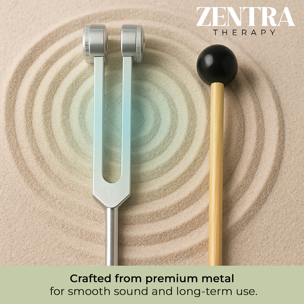 128Hz Weighted Tuning Fork for Healing & Pain Relief